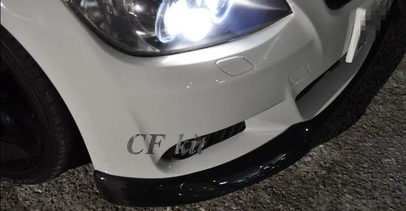 CF комплект углеродного волокна передний бампер спойлер протектор для BMW 3 серии E92