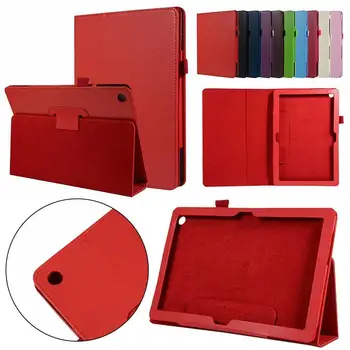 

For Huawei MediaPad M5 lite Tablet Case T5 10 10.1 inch Honor Smart Cover Flip Stand Case HDL-W09 8.0 PU Leather Sleep Wake Up