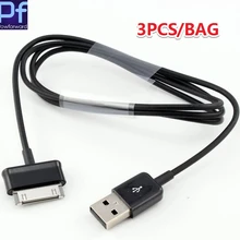 Комплект из 3 предметов, высокое качество USB кабель зарядного устройства для передачи данных для Samsung Galaxy Tab 10," P1000 P3100 P1010 N8000 P5100 P5110 P7510 P7500 P6200