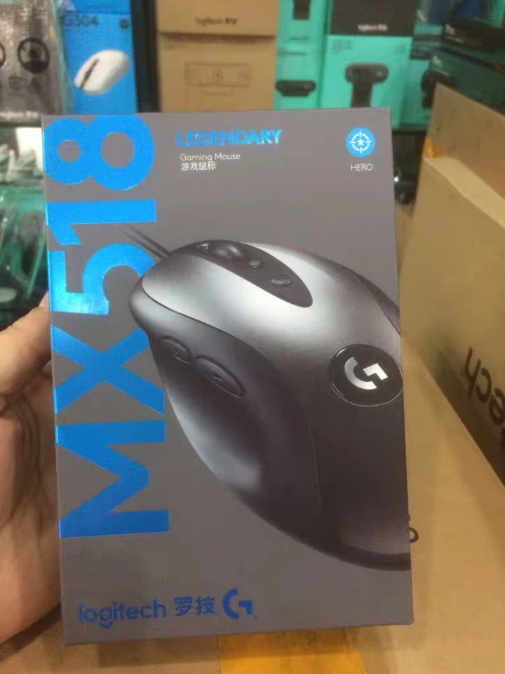Ogitech MX518 оригинальная легендарная Классическая игровая мышь 16000DPI