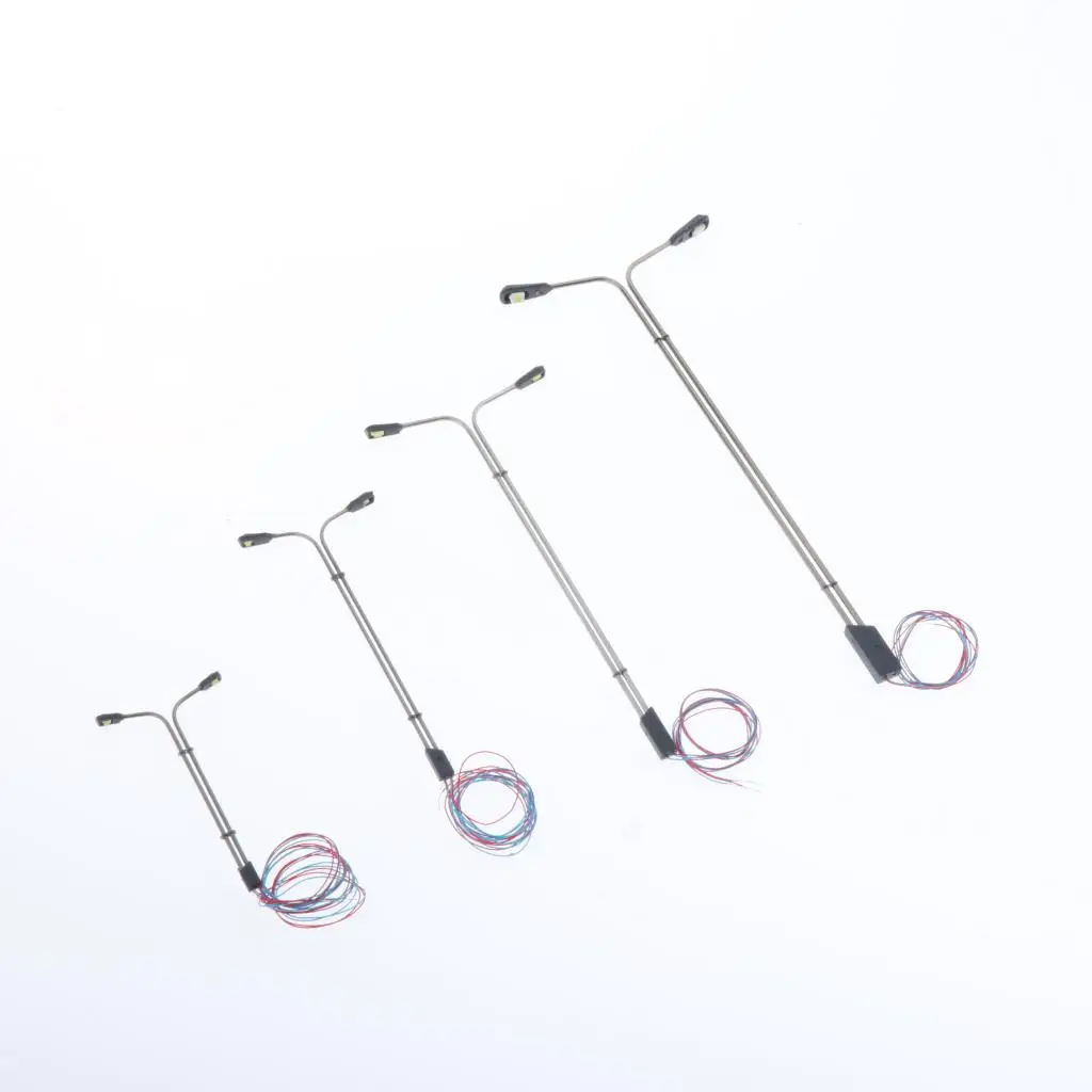 10x Model Railroad Lamppost Lamps Street LED Lights for HO OO N Z Scale 10x Model Railroad Lamppost Lamps Street LED Lights for HO OO N Z Scale