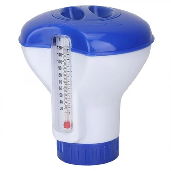 

Swimming Pool Floating 5 Inch Pool Thermometer Disinfection Automatic Applicator Pump Floating Chemical Chlorine Dispenser