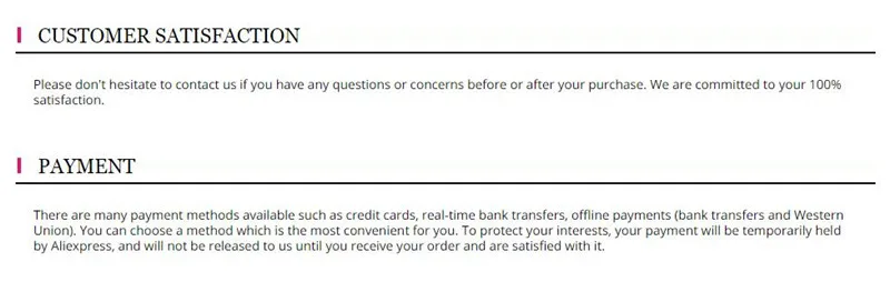 custom payment