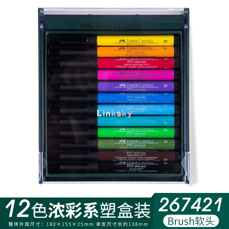 Faber Castell 12,24,48 Colors,pitt Artist Brush Pen Set Gift Box