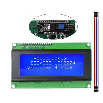 LCD2004 2004 I2C 20x4 2004A Blue Screen LCD Module IIC/I2C Serial Interface Adapter Module for arduino UNO MEGA2560 open smart 0 96 inch i2c interface blue color oled display breakout module 128 64 for arduino uno r3 mega2560 leonardo