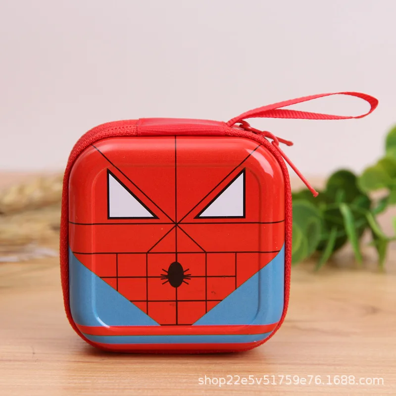 Disney The Avengers Coin Purse Cartoon Anime Small Wallet for Kids Marvel Headset Storage Bag Charger Data Cable Box | Багаж и сумки