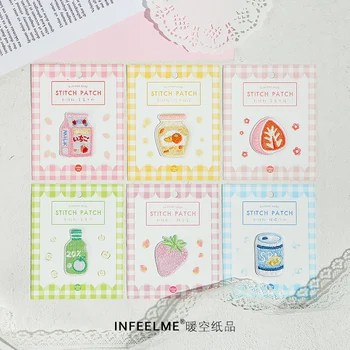 

1PC Fruit Drinks Strawberry Embroidered Decorative Sticker Clothes Shoes Caps Decor Stitch Patch