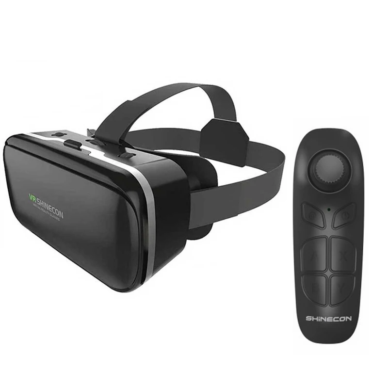 VR Box VR Виртуальная реальность 3D очки картонная гарнитура шлем для смартфона смартфон очки VR игры видео фильмы - Цвет: 3D Glasses n Control