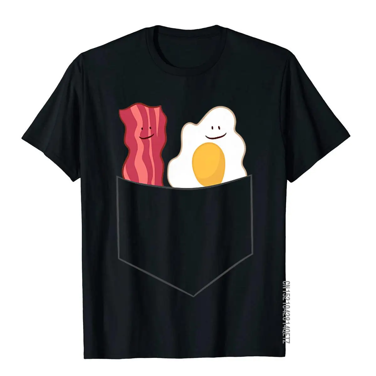 Egg And Bacon Breakfast Bacon And Eggs T-Shirt__B13400black