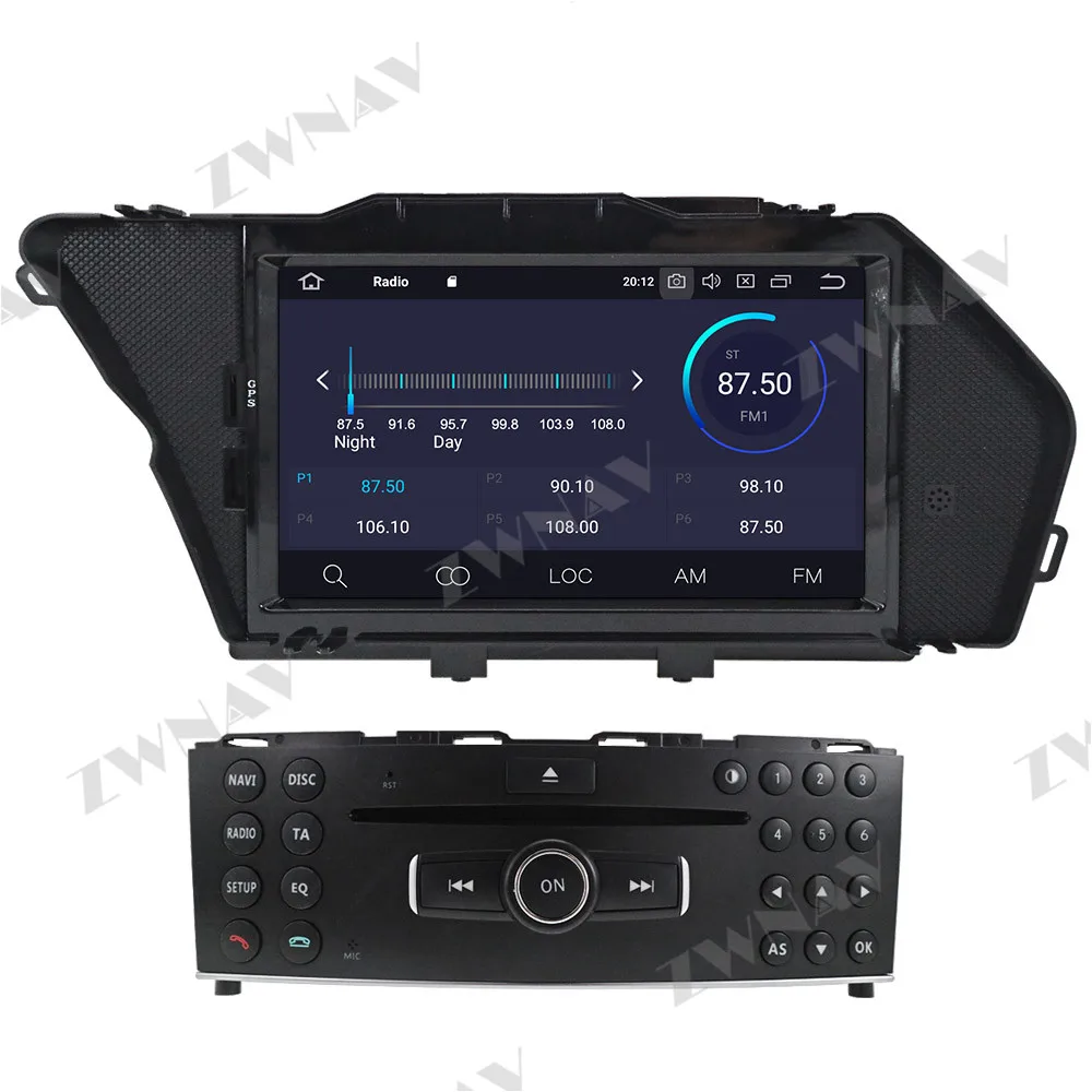 Carplay IPS 2 Din Android 10 Screen For Mercedes Benz GLK X204 GLK300 GLK350 Auto Audio Radio Stereo Multimedia Player Head Unit