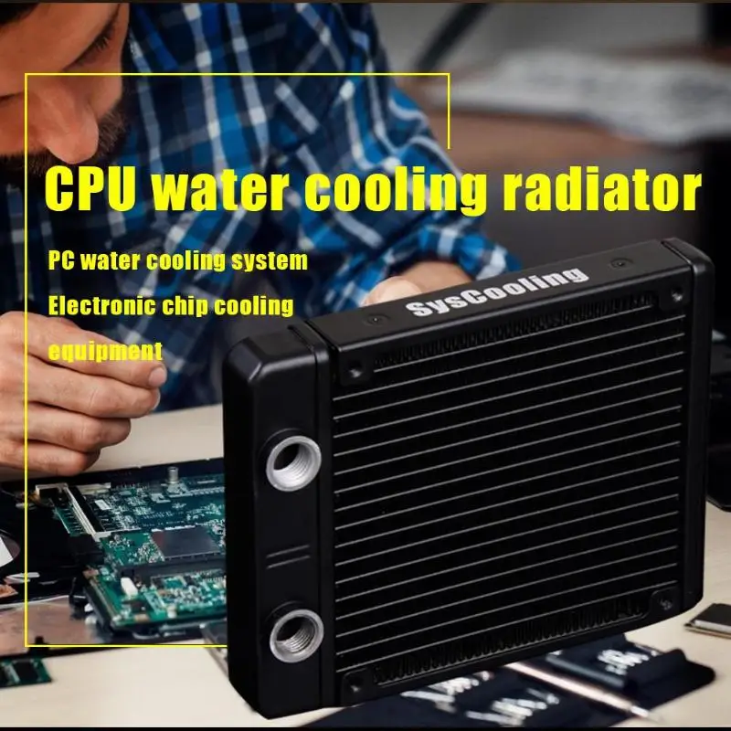 AS120-T 120 мм 17 труб алюминиевый радиатор cpu теплообменник для компьютерного чипа