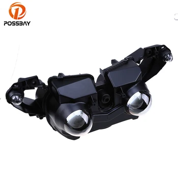 

POSSBAY Motorcycle Headlights Frontlight Clear Lens For Yamaha YZF R1 2009 2010 2011 YZF-R1 09 10 11 Cafe Racer Front Head Lamp