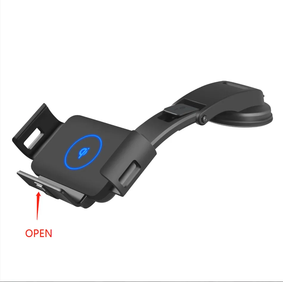 Qi Car Wireless Charger 10W Auto Clamping Phone Holder for Samsung Galaxy Fold Fold2 S10 iPhone XS 11 Max Xiaomi Huawei Mate X