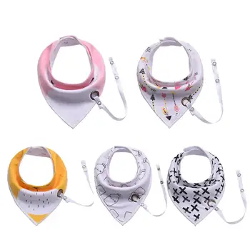 

Cute Baby Bib Double Layer Saliva Towel Feeding Triangle Cotton Bib Dribble Bandana Scarf For Boys Girls