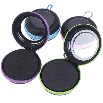 

10 Bottles Round Essential Oil Case Organizer Travel Portable Carrying Holder 2.5ml Rolling Bottle Essential Oil Storage Bag