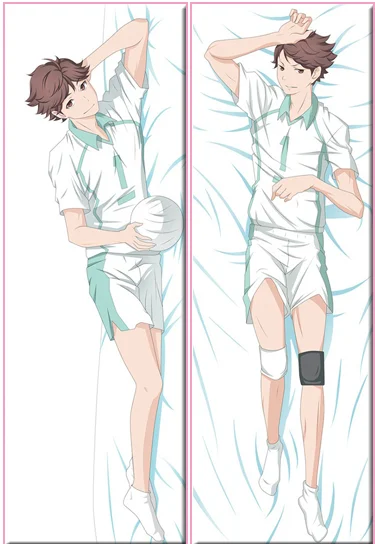 Compre Anime Vôlei Karasuno Cosplay Dakimakura Corpo Haikyuu!! Capa de  travesseiro manga hinata shoyo cama abraçando fronha de corpo