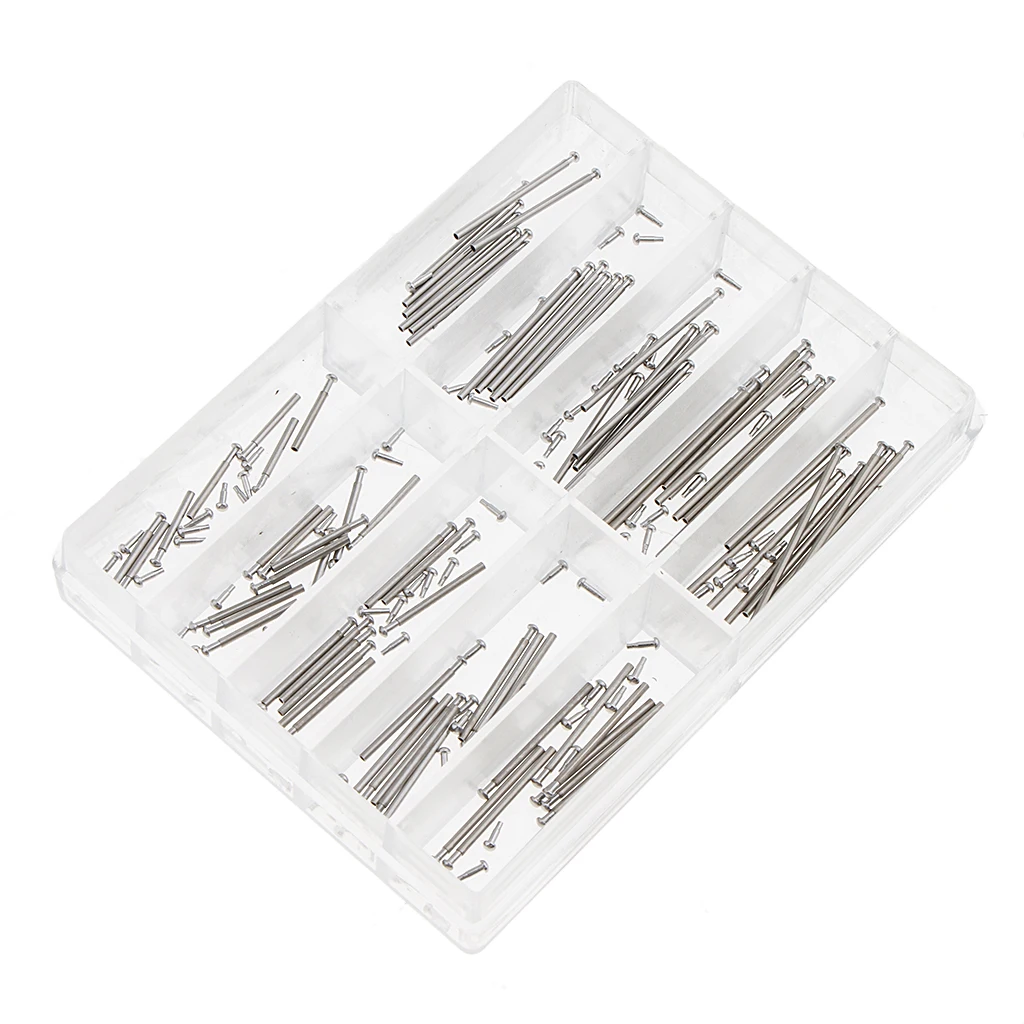 1 Set Watch Band Tube Clasp Pin Metal Friction Pressure Pins 8mm-26mm