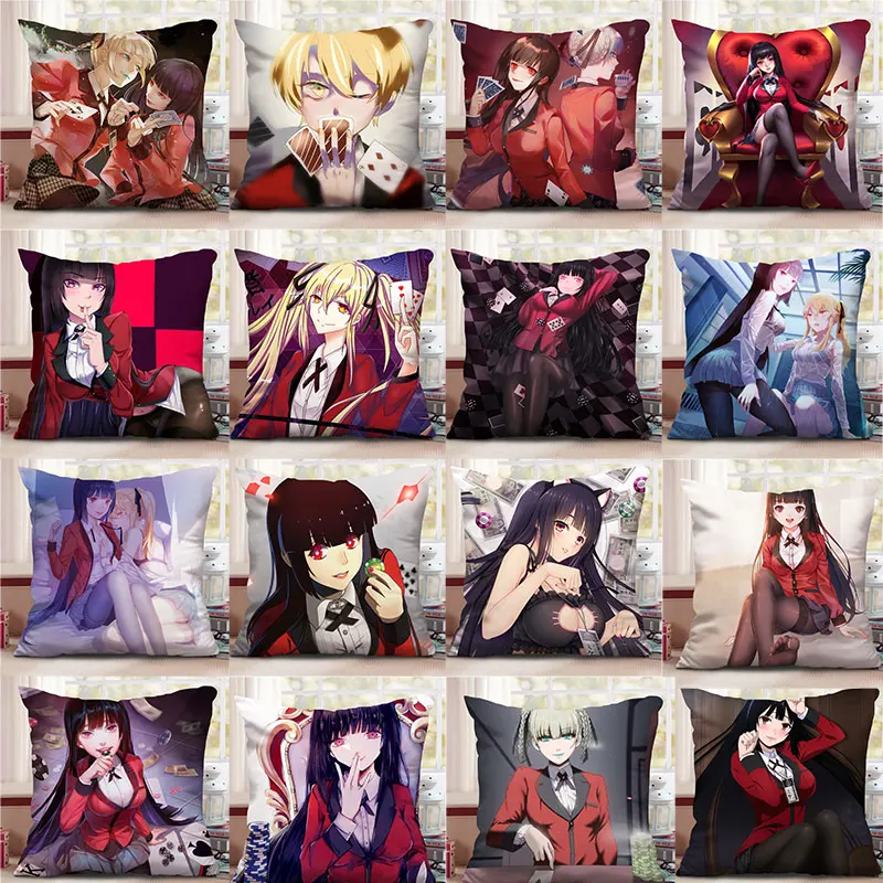 Аниме Kakegurui Yumeko Jabami костюмы для косплея Подушка Yomoduki Runa Двусторонняя 3D подушка с