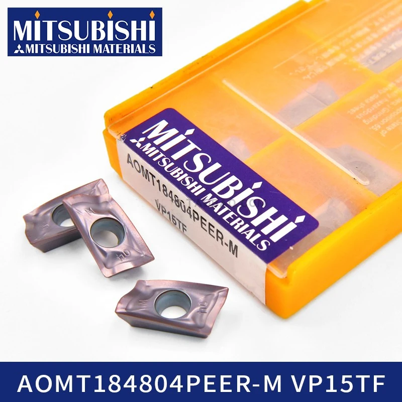 Mitsubishi AOMT123608PEER-M VP15TF твердосплавные вставки с ЧПУ AOMT1236 AOMT123608 для токарного станка резак токарный инструмент держатель индексируемый 10 шт