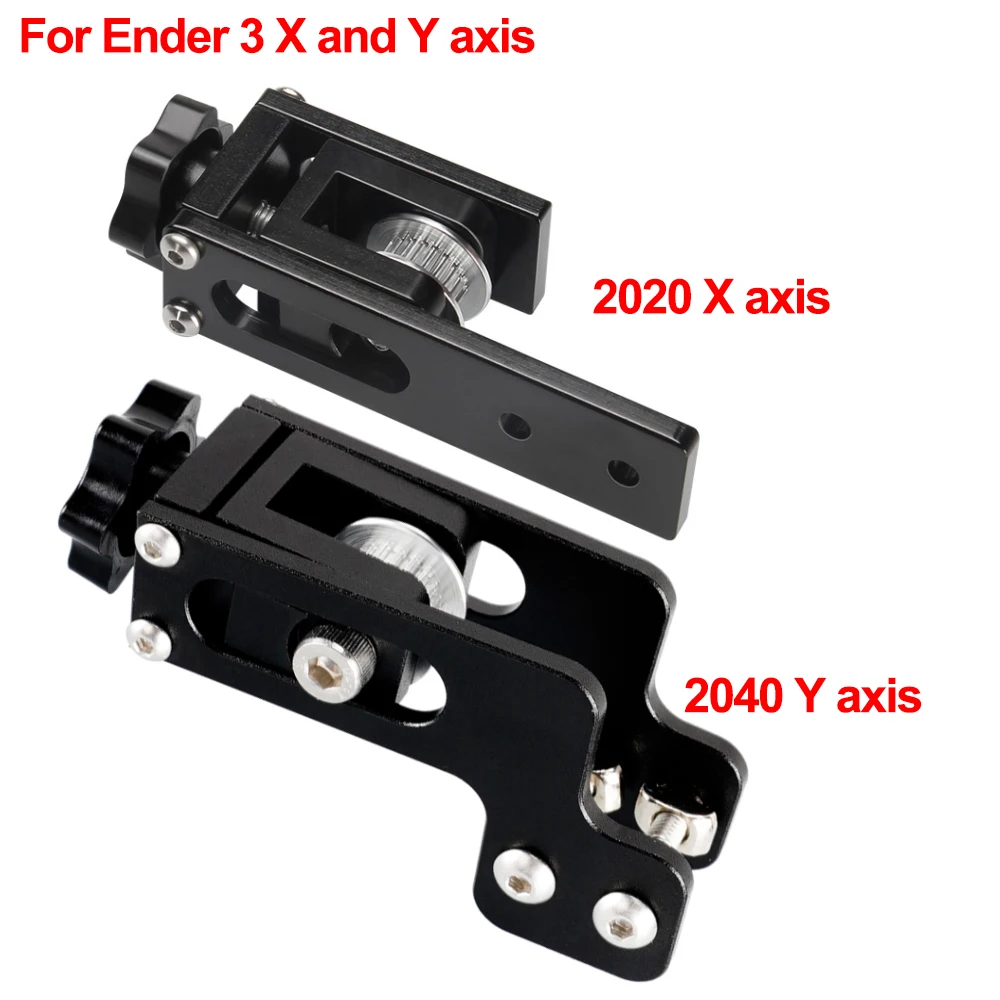 Matedepreso Update V-Slot Synchronous Profile in Y Axis Stretch Belt Straighten Tensioner for Creality Ender-3 3D Printer Parts