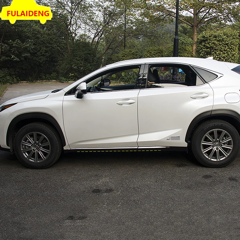 6 шт. для Lexus NX200 NX200t NX300h- корпус автомобильной двери из нержавеющей стали нижние полосы отделка автомобиля Стайлинг Аксессуары
