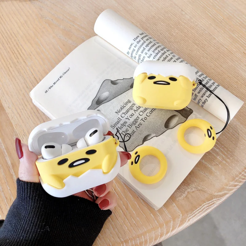 3D чехол для наушников для Airpods Pro Чехол Силиконовый Яйцо мультфильм наушники/Earpods чехол для Apple Air pods Pro 3 чехол Брелок