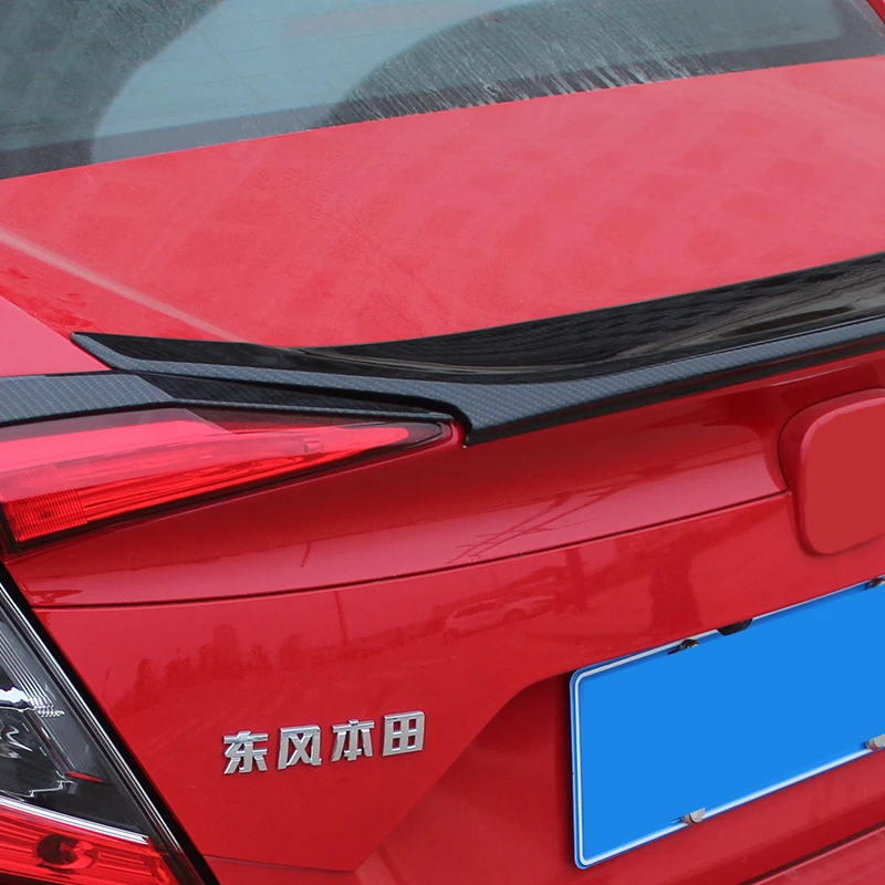 ABS пластик заднего крыла праймер задний спойлер для HONDA civic 10th нет необходимости пробивать