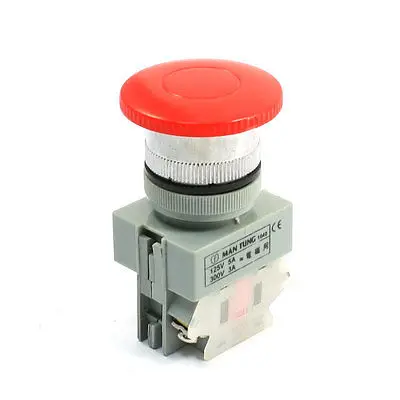 

Momentary Emergency Stop Red Mushroom Type Push Button Switch