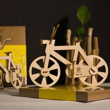 Cheap 14Pcs DIY 3D Bicycle Puzzle Wooden Model Building Kit Assembly Bicycle Toy Christmas Gift For Children Friends Over 6 Cheap 14Pcs DIY 3D Bicycle Puzzle Wooden Model Building Kit Assembly Bicycle Toy Christmas Gift For Children Friends Over 6