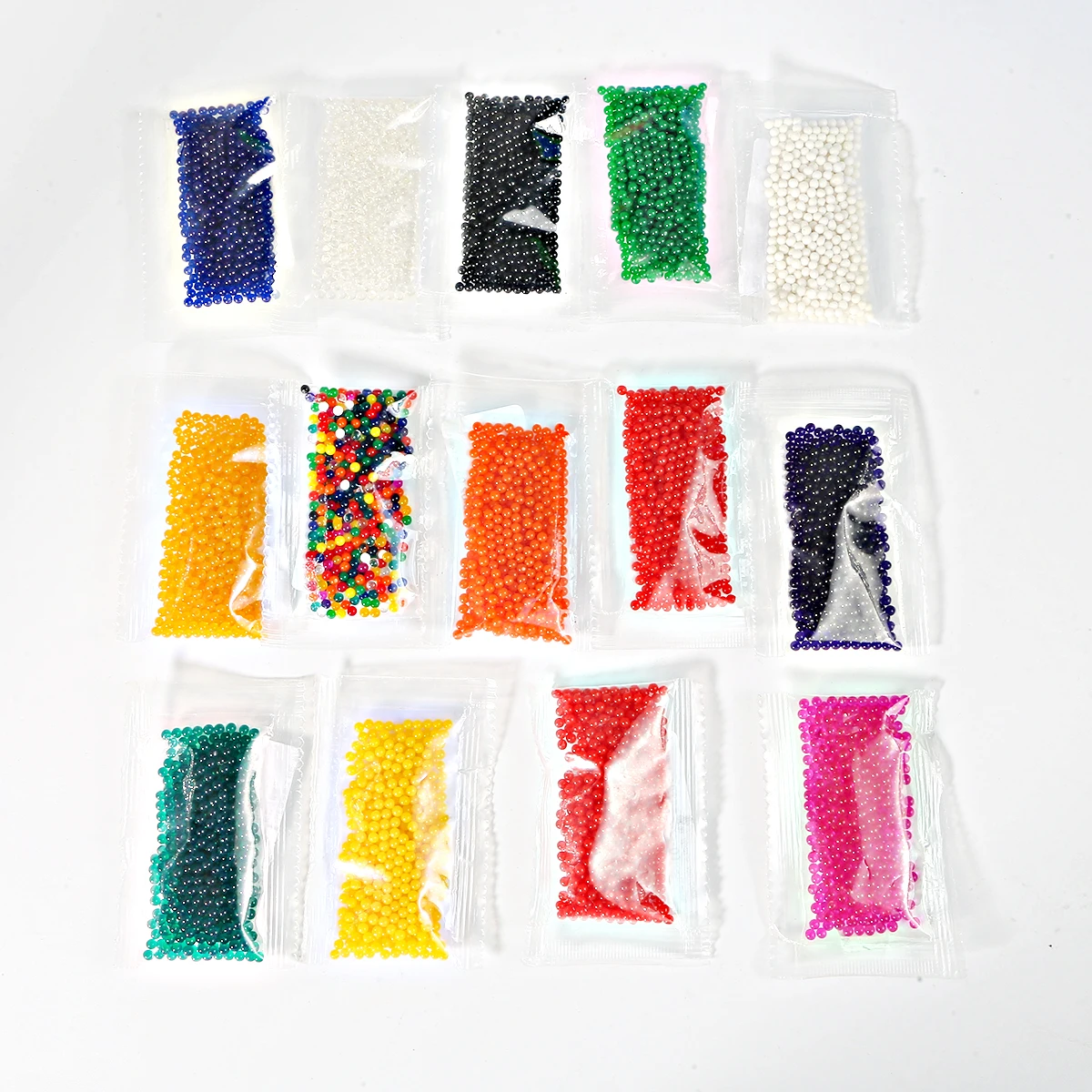Crystal Soil 500pcs Multi Color Gel Ball Polymer Hydrogel Shaped Mud Water Beads Grow Magic Jelly Wedding Home Party Decor