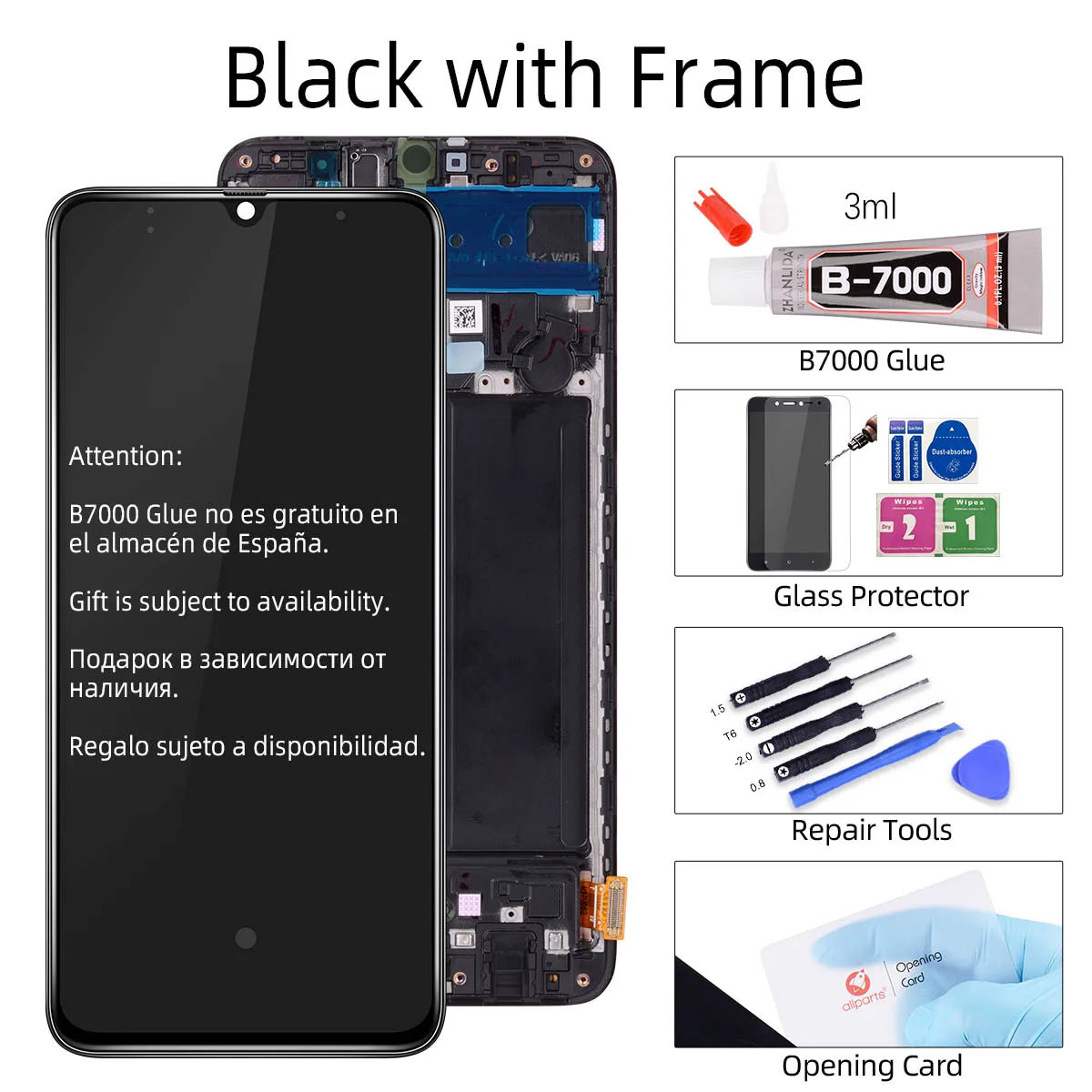 Black With Frame 6,7 'AMOLED для samsung Galaxy A70 lcd A705 A705F SM-A705F lcd сенсорный экран дигитайзер в сборе для samsung A70 A705DS lcd - Цвет: Black With Frame