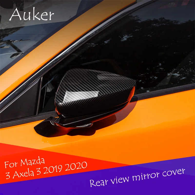 

For Mazda 3 Axela 3 2019 2020 Car Chrome Side Door Rearview Mirror Cover Frame Mirror Cover Car Accessory Version