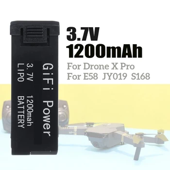 

3.7 V 1200MAH Lipo Battery Rechargeable Replacement Portable For Drone X Pro RC E58 L800 S168 Quadcopter Battery Spare Parts