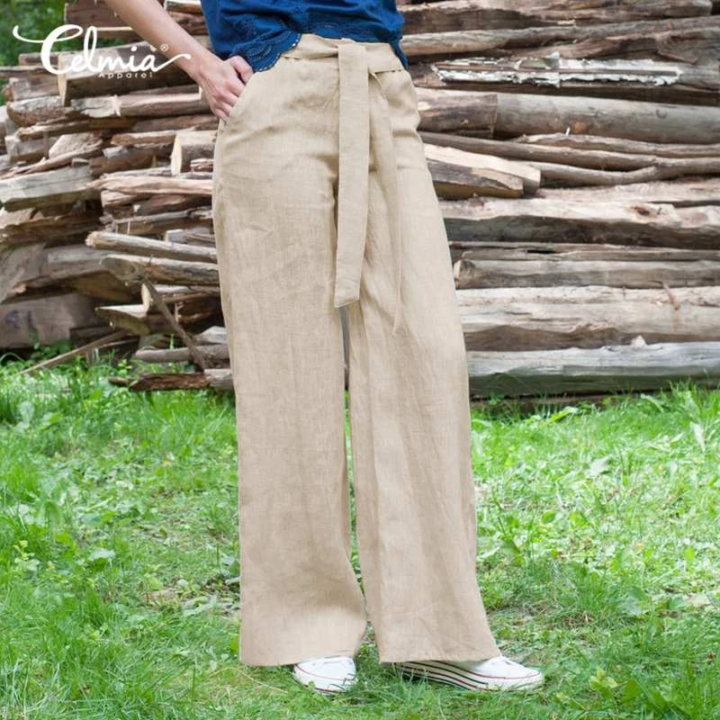 plus size linen capris