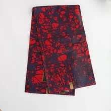 Из Анкары и Нигерии, красное платьес большимпринтом ткань из восковой ткани для вечерние платье костюм Высокое качество Африканский батик ткань голландская восковая ткань