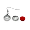 Stainless Steel Dangle Earrings 12MM Perfume Diffuser Locket Drop Earrings Aromatherapy Essential Oil Pendants Jewelry 2