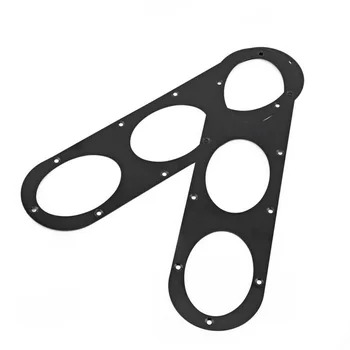 

2pcs Universal Car Rear Bumper Race Air Diversion Diffuser Panels Aluminum Alloy For Honda / Mitsubishi / Proton / Perodua