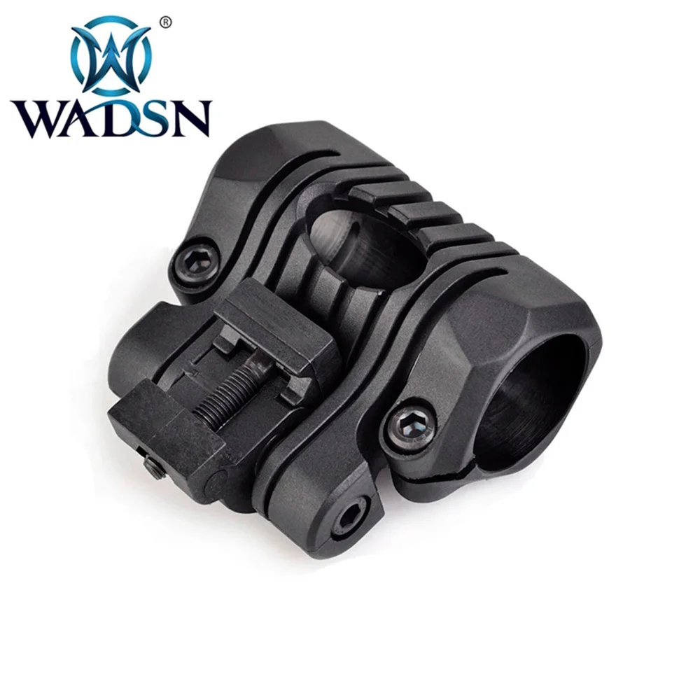 WADSN Tactical Scout Light Base 5 POSITIONS FLASHLIGHT MOUNT For Airsoft Torches Laser 20mm Picatinny Rail Mount Weapon Lights