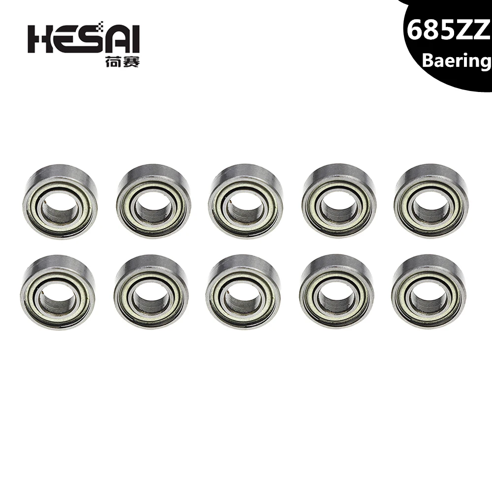 5*11*5mm Deep Groove Ball Bearing 685ZZ Bearing Steel Sealed Double Shielded Dustproof 5x15x5mm 10Pcs
