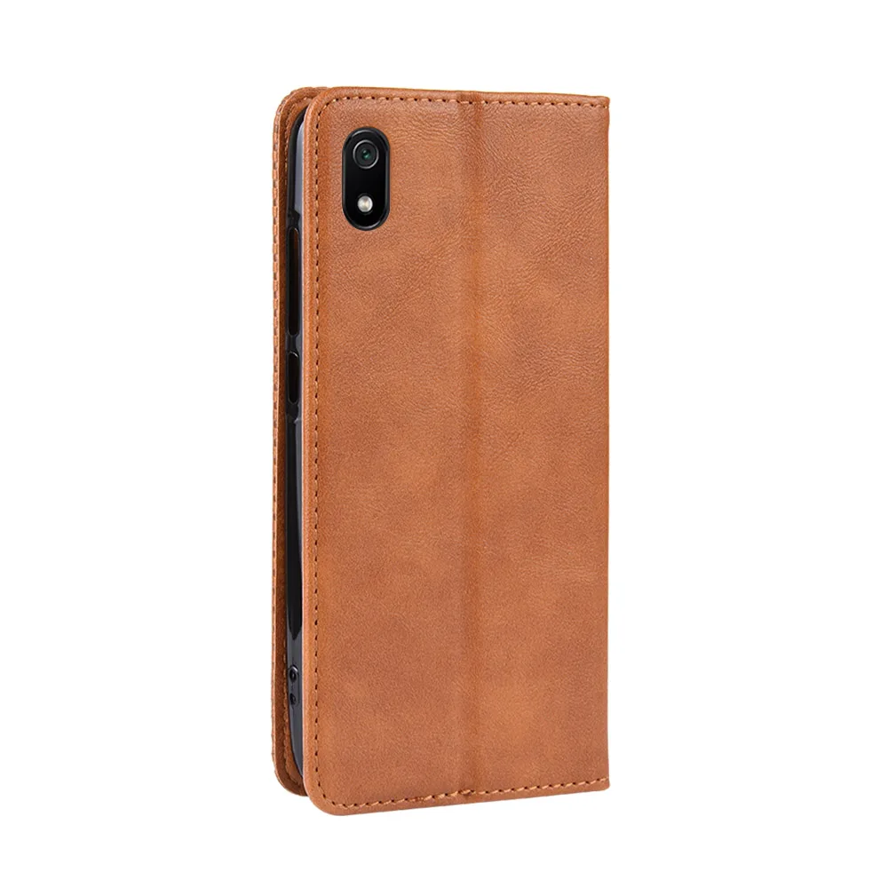 Магнитный винтажный кожаный чехол Премиум Coque для Xiaomi Redmi 7A Redmi7A чехол 5,45 дюймов флип фривольный анти осенний чехол