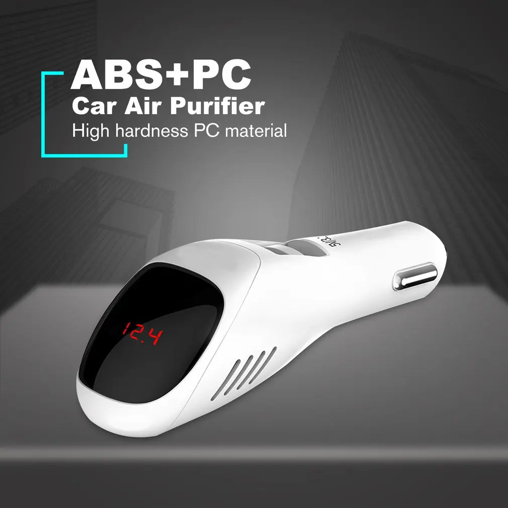 

S90B Car Air Purifier Freshener Ionizer Dual USB Port 12V Mini Freshener Air Anion Ionic Purifier Oxygen Bar Ozone Cleaner