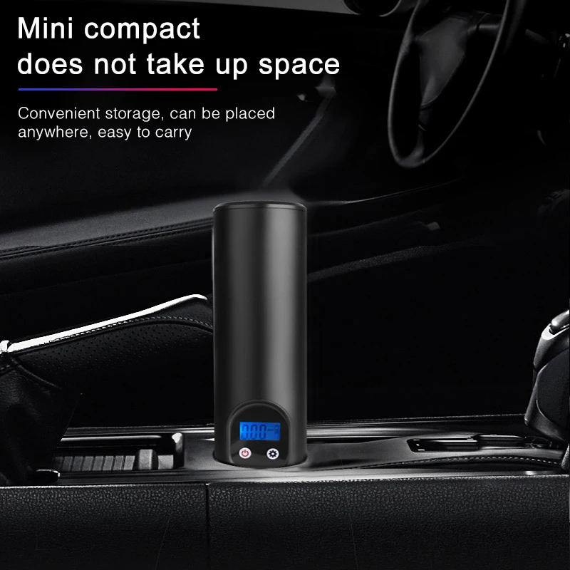 Беспроводной насос для автомобильных шин портативный компрессор с USB зарядкой 12