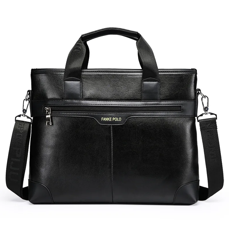 

2018 New Style MEN'S Handbag Horizontal And Vertical-Business Briefcase Shoulder Bag/ Hand Bag MEN'S Real-leather Bag Oblique Ba