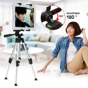 

Professional Tablet Stand Camera Tripod Stand Holder for iPad 2 3 4 Mini Air Pros Protable Tripod For for Samsung /DSLR Camera