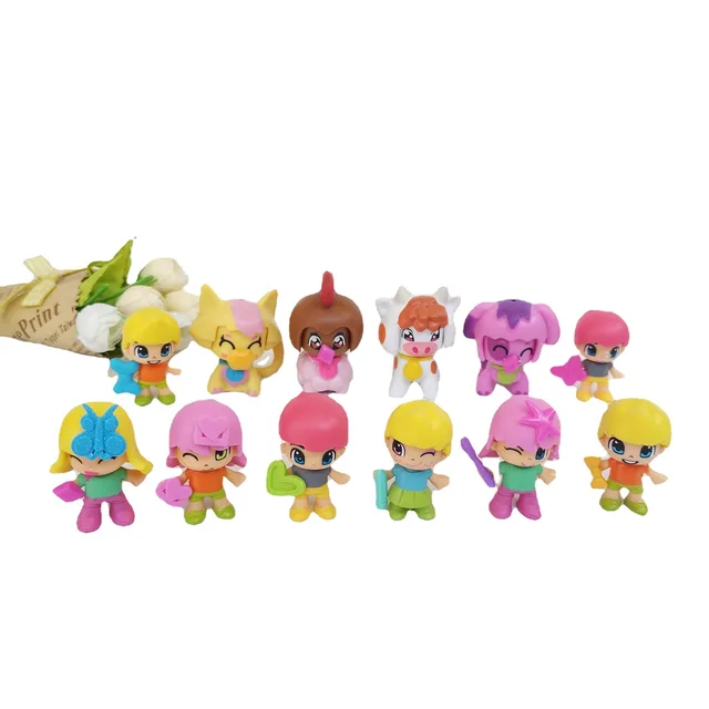 30PCS/lot Cartoon Assembly Girl Doll 4-5CM Pvc Kids Toys Limited Collection Birthday Gift Home Decoration 5