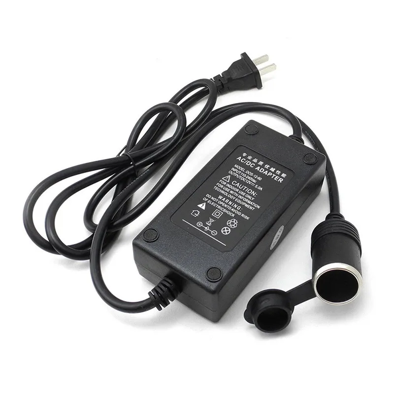 

60W Vehicle Power Inverters 110V AC to 12V DC Car Cigarette Lighter Converter