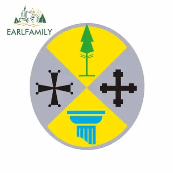 

EARLFAMILY 13cm x 11.7cm For Calabria Windshield Car Stickers Car Styling Decal Air Conditioner Repair Trunk Decals For JDM SUV
