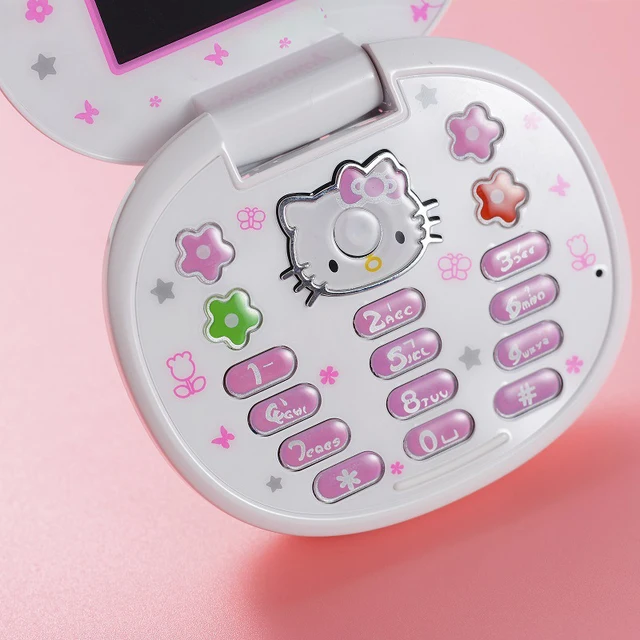 Kawaii Hello Kitty Flip Dual Sim Card CellPhone 6