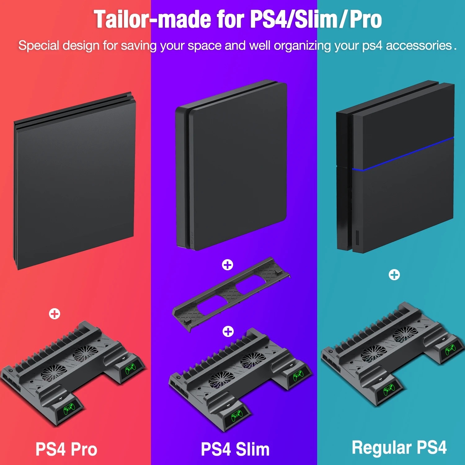 28€10 sur PS4 Pro / PS4 Slim Vertical avec Ventilateur de