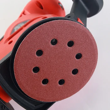 

10pcs Polisher Sanding Disc 5inches 125mm 8 Hole Hook Loop Round Sander Discs Wood Polishing Sandpaper